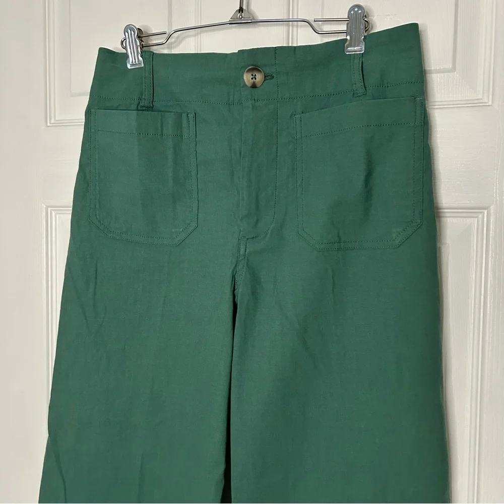 Anthropologie Maeve The Colette Cropped Wide-Leg Trousers